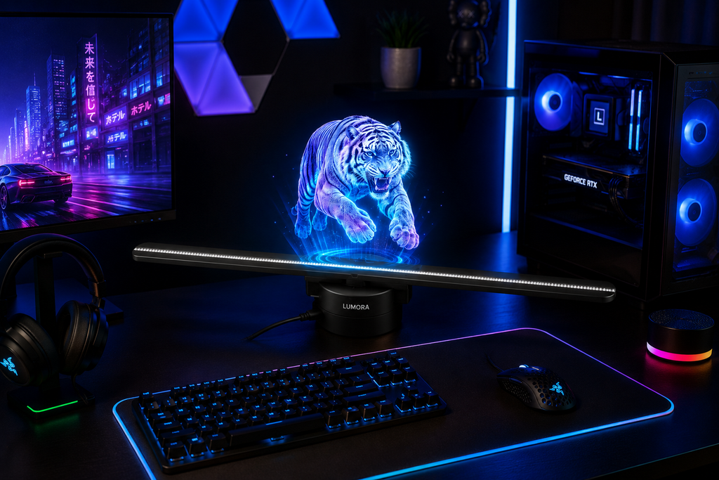 Ventilateur Holographique 3D LUMORA™